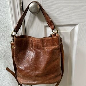 Patricia Nash Brown Leather Bucket Bag
